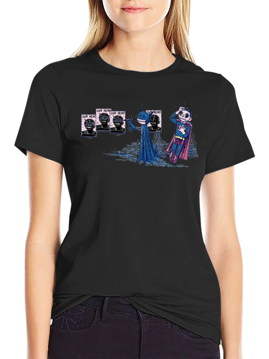 Batman Superman T-Shirt - Dark Humor Comic Tee