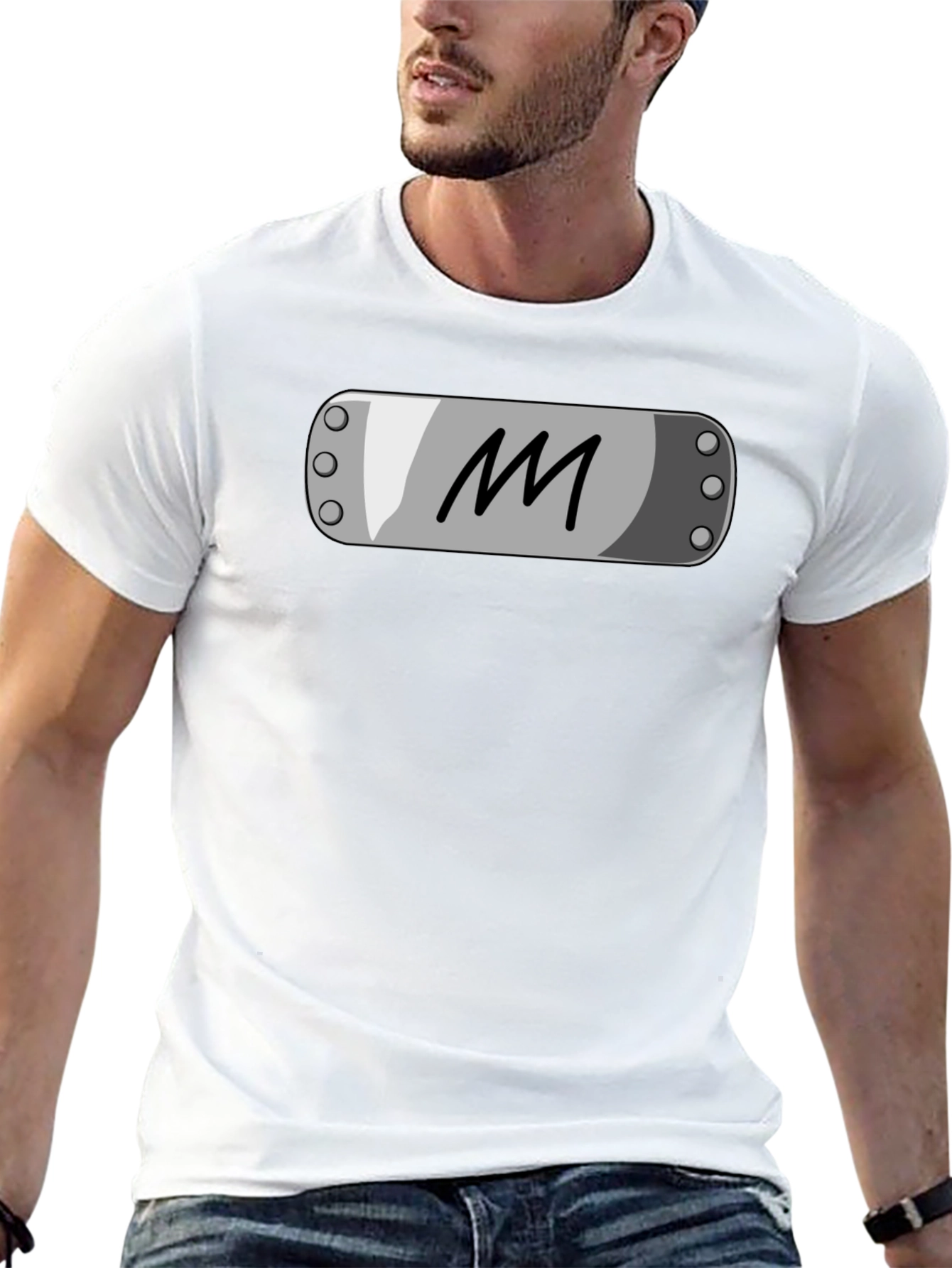 Anime M Symbol T-Shirt - Black