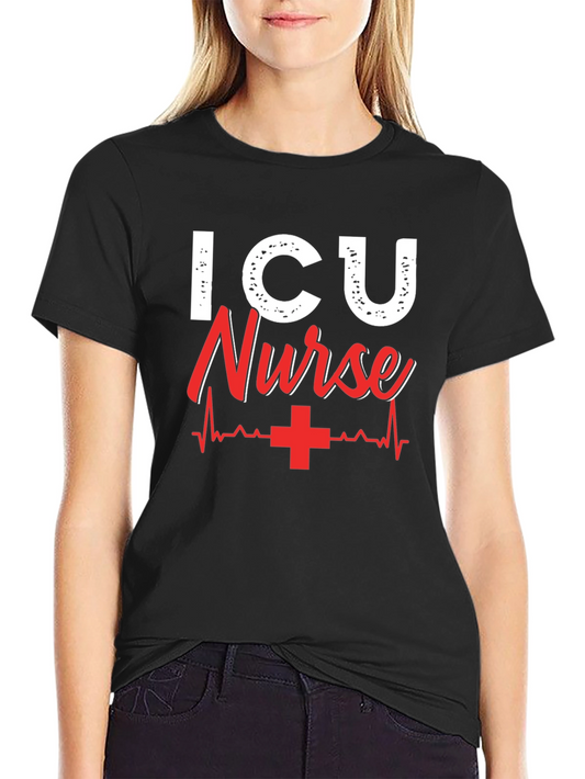 ICU Nurse Graphic T-Shirt - Gift for Healthcare Heroes