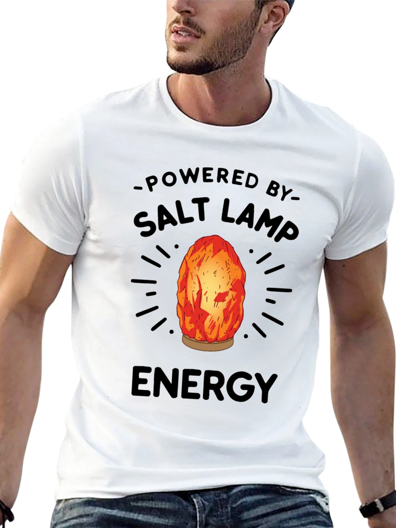 Powered By Salt Lamp Energy Graphic Tee