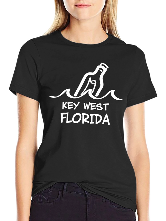 Key West Florida T-Shirt - Message in a Bottle Design