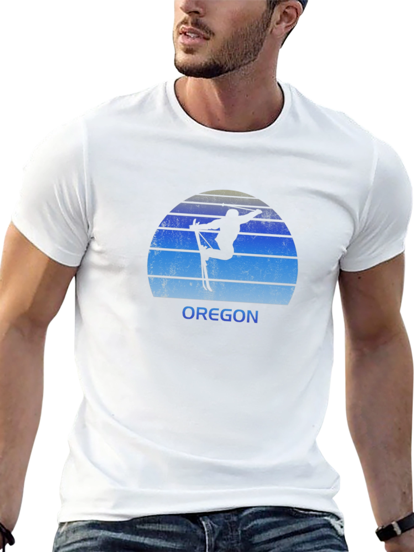 Oregon Ski T-Shirt: Retro Style