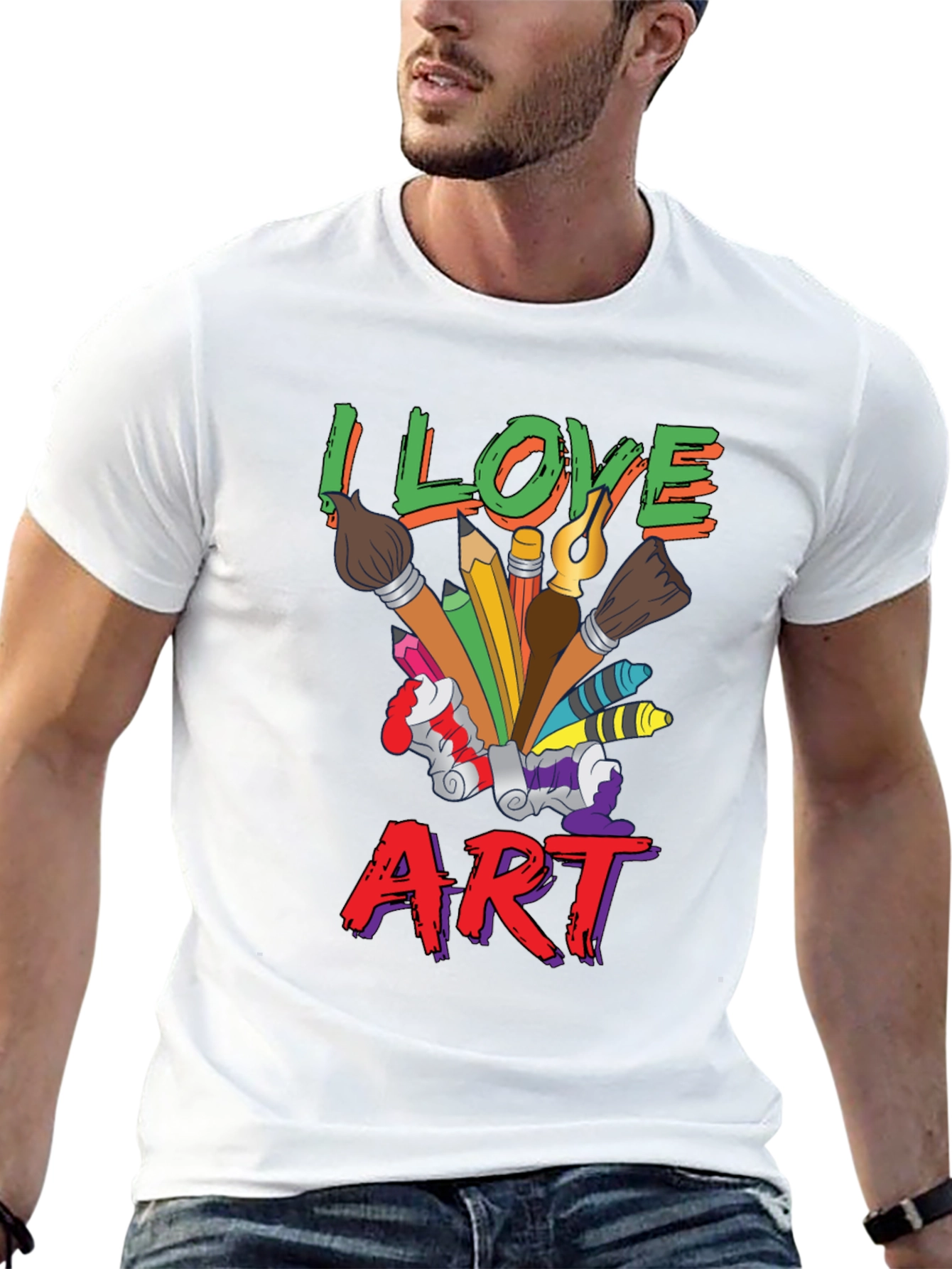 I Love Art T-Shirt - Artist Graphic Tee
