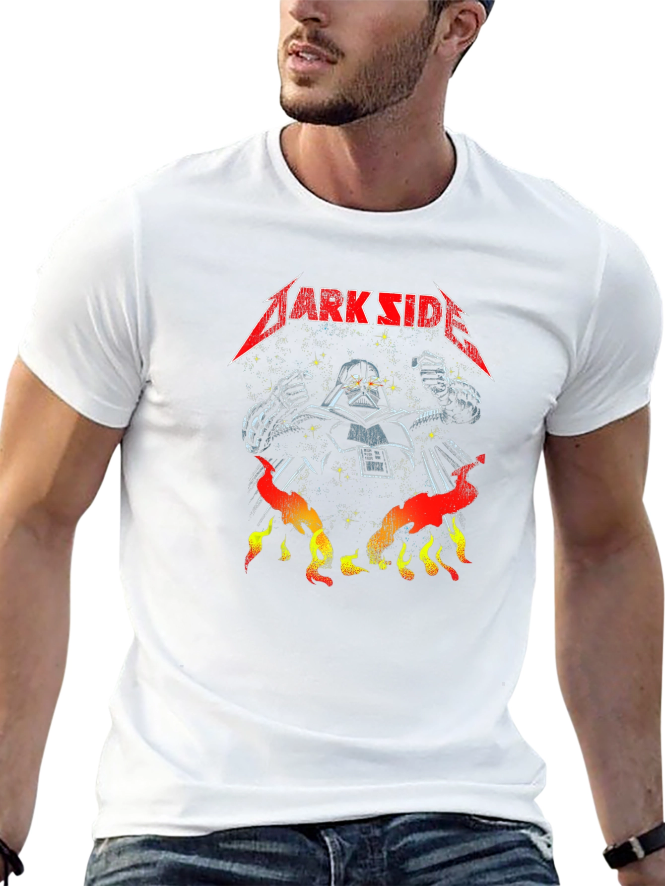 Dark Side Vader Graphic T-Shirt - Black Cotton Tee