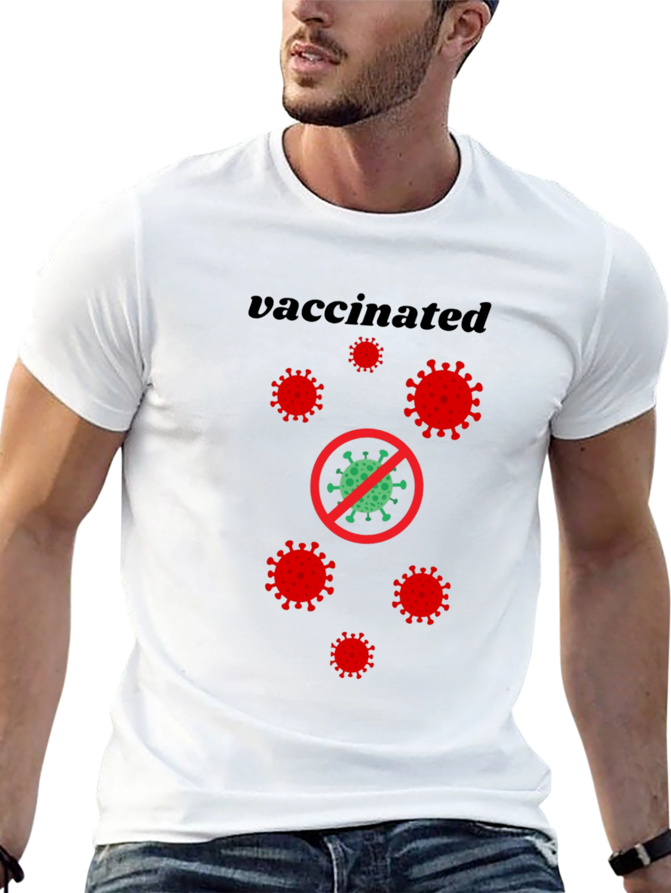 Vaccinated Virus Graphic T-Shirt