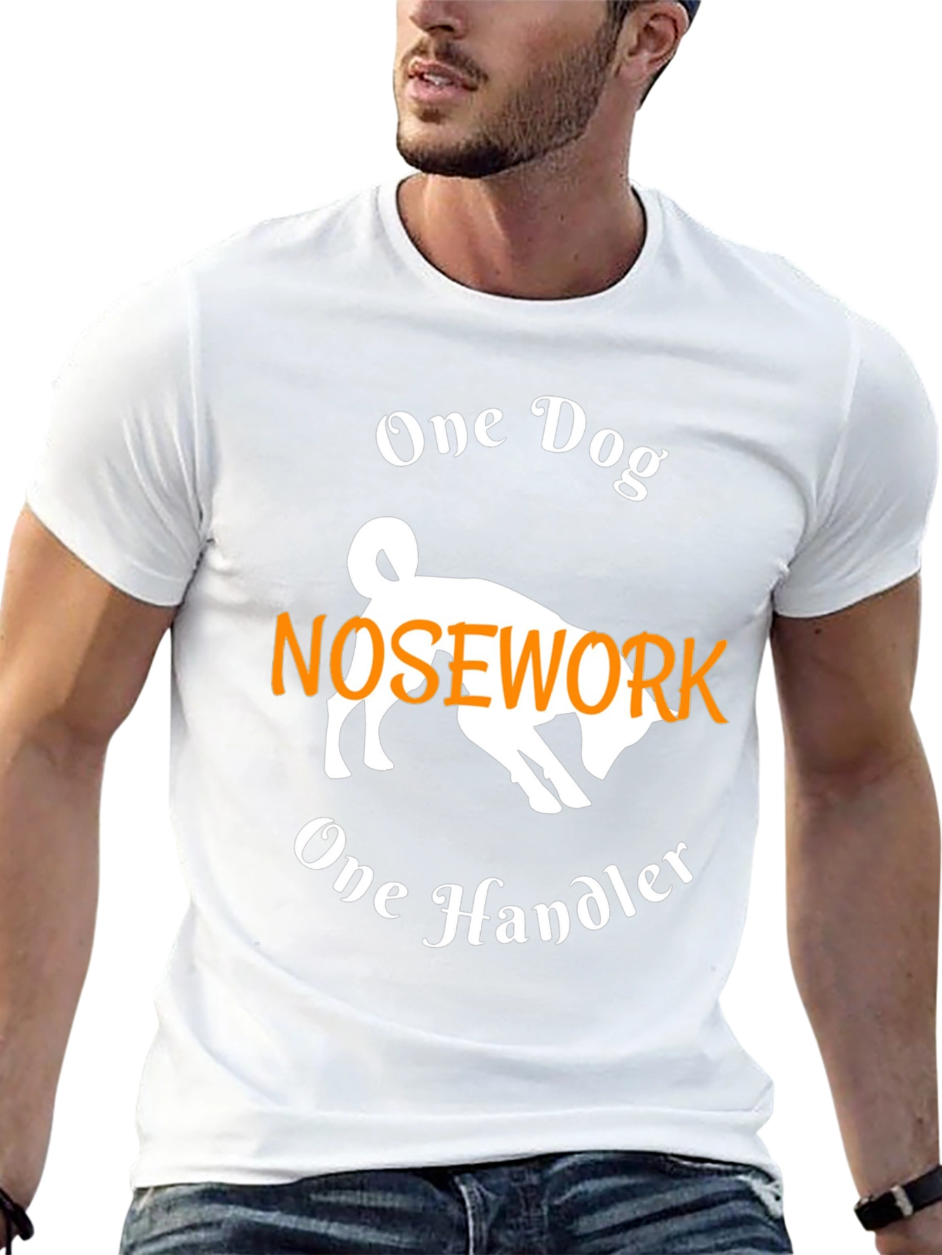 One Dog Nosework Handler Graphic Tee