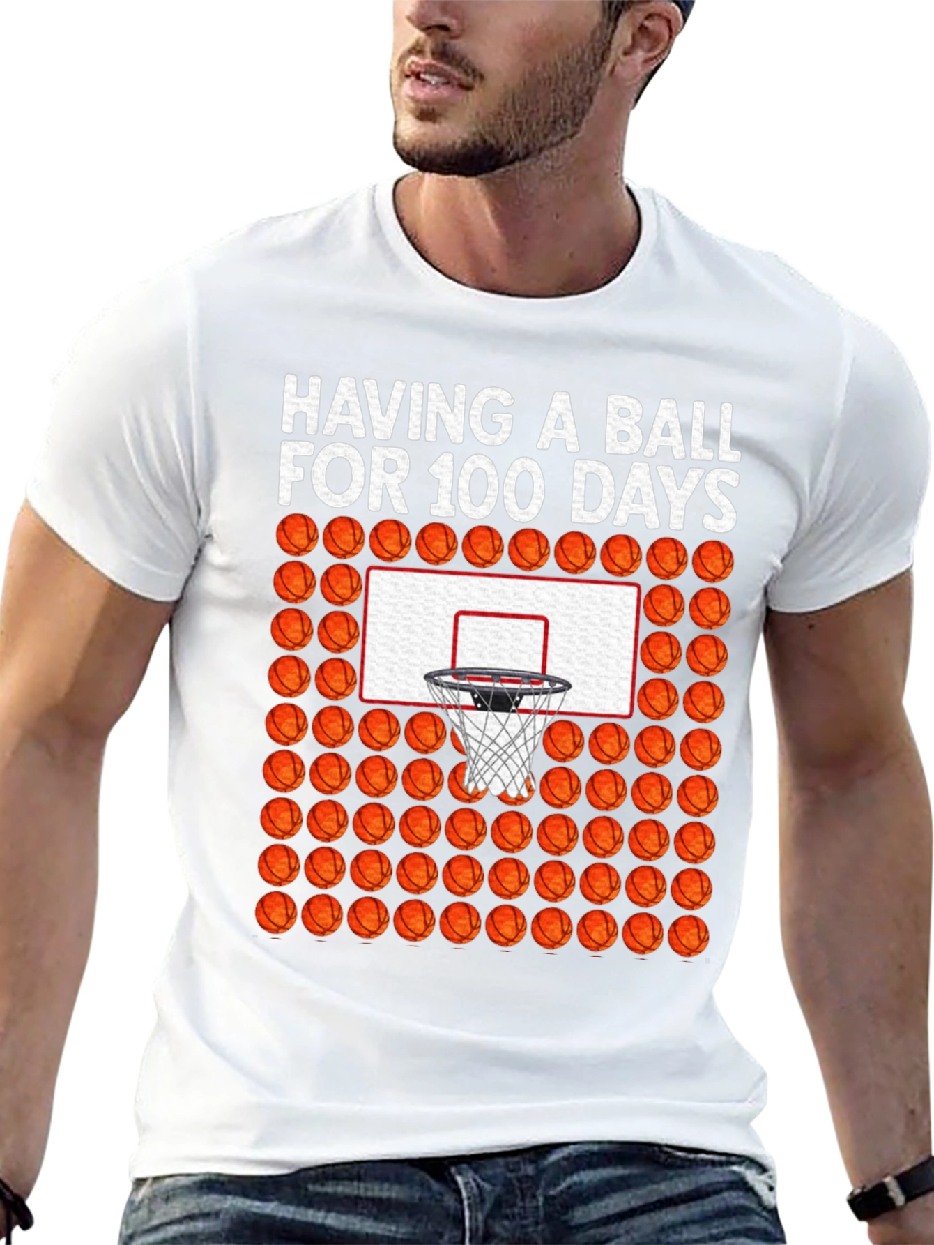 100 Days of School Basketball T-Shirt