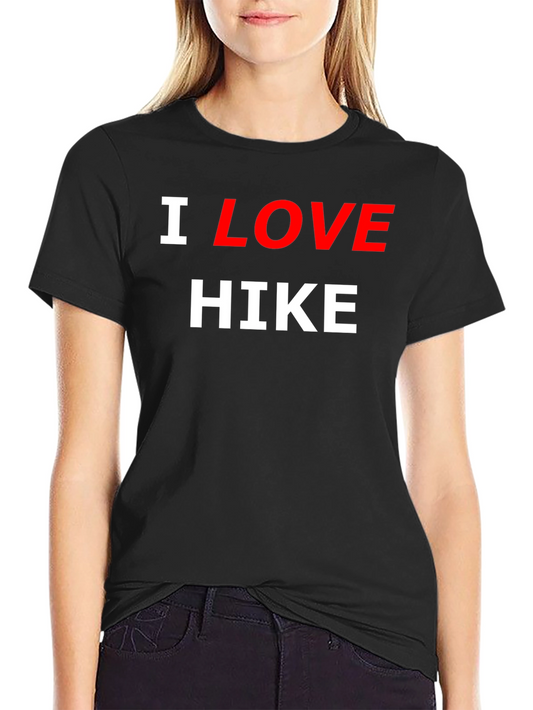 I Love Hike Black T-Shirt