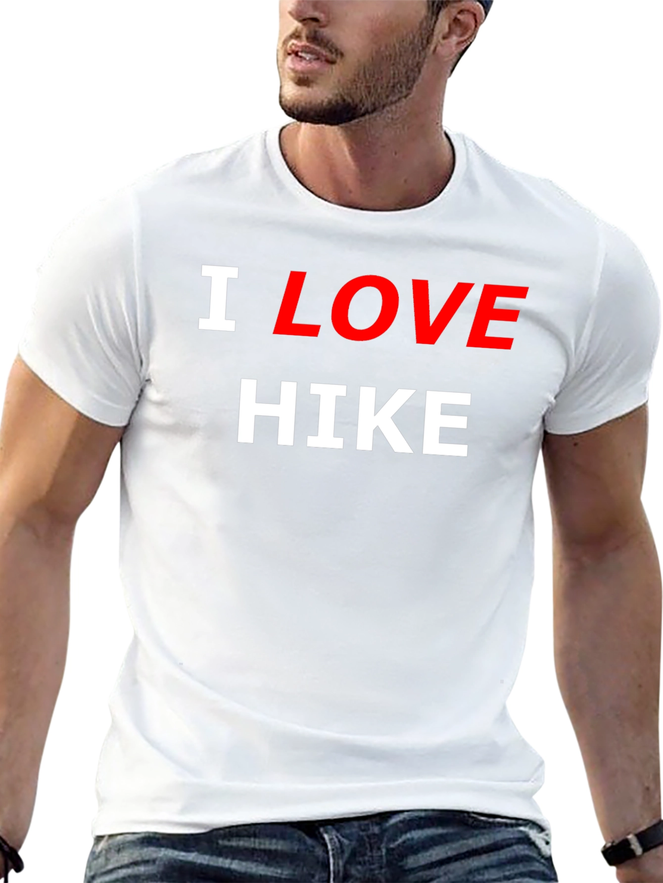 I Love Hike Black T-Shirt
