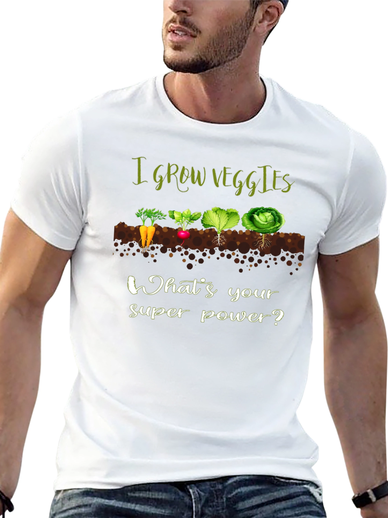 I Grow Veggies T-Shirt - Gardener Superpower!