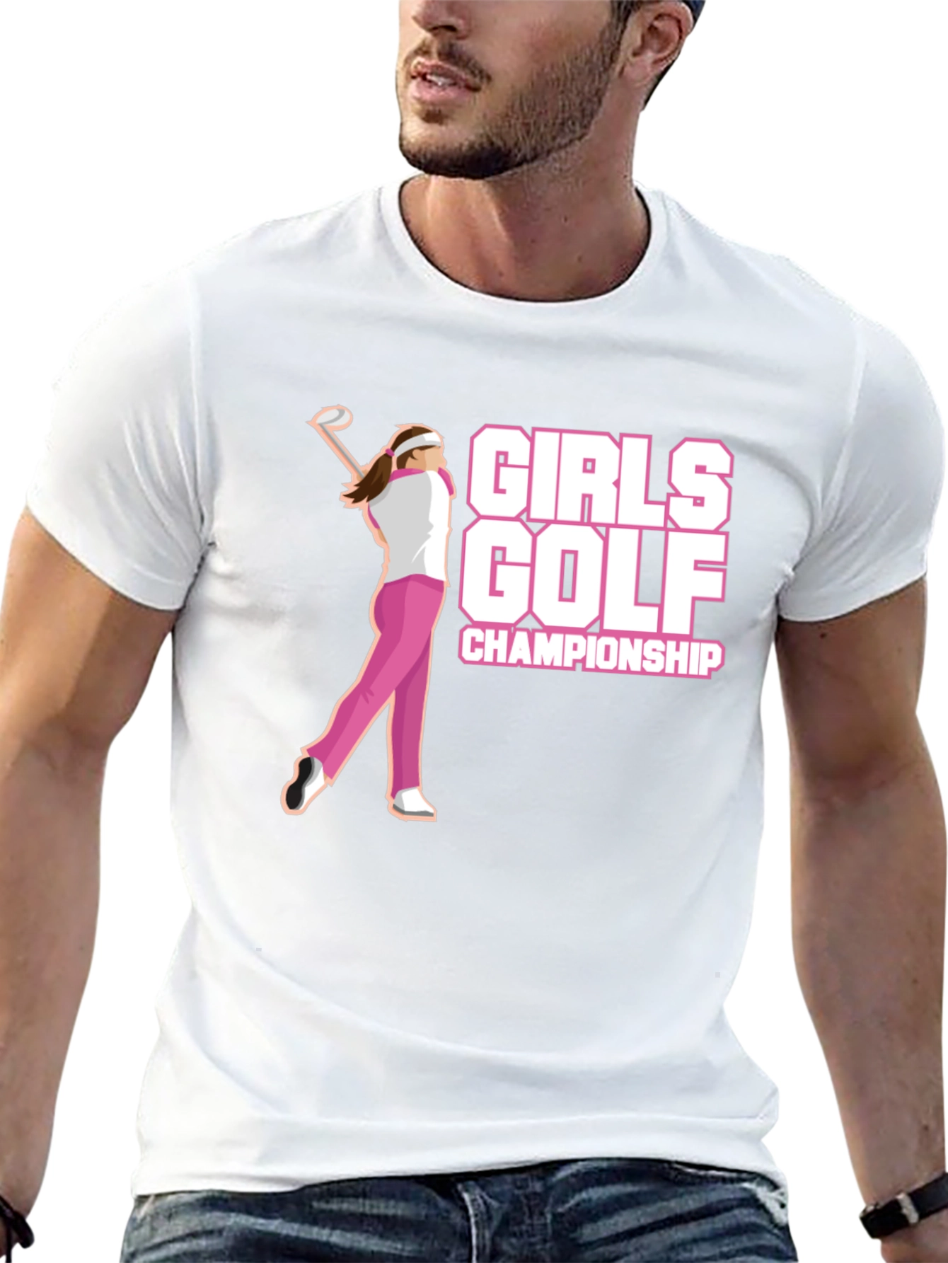 Girls Golf Championship Graphic T-Shirt