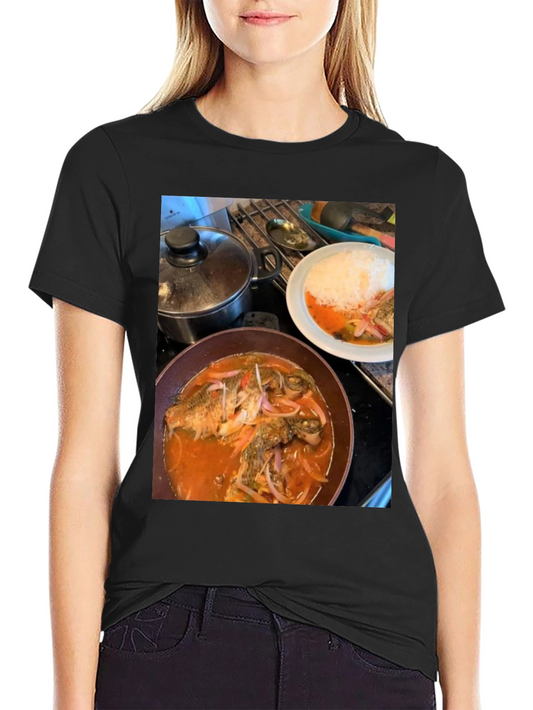 Foodie T-Shirt: Delicious Fish Dish Design