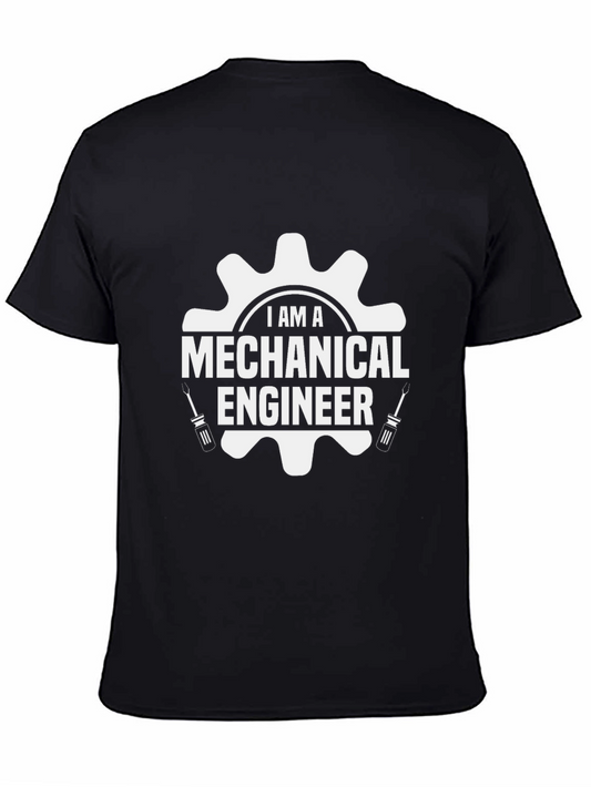 Mechanical Engineer T-Shirt - Black - Gear Design