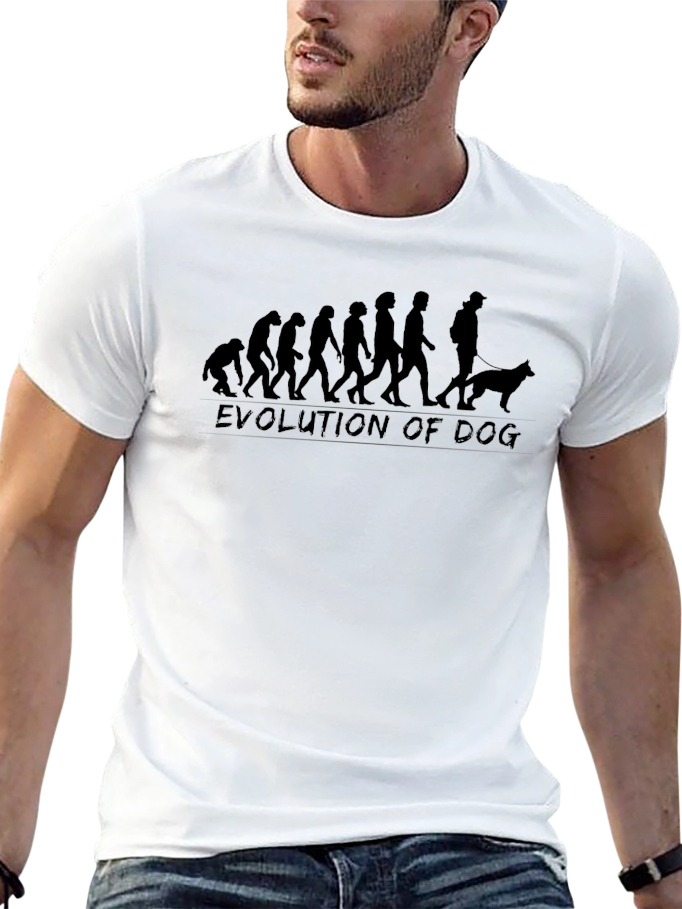 Evolution of Dog T-Shirt - Black Graphic Tee