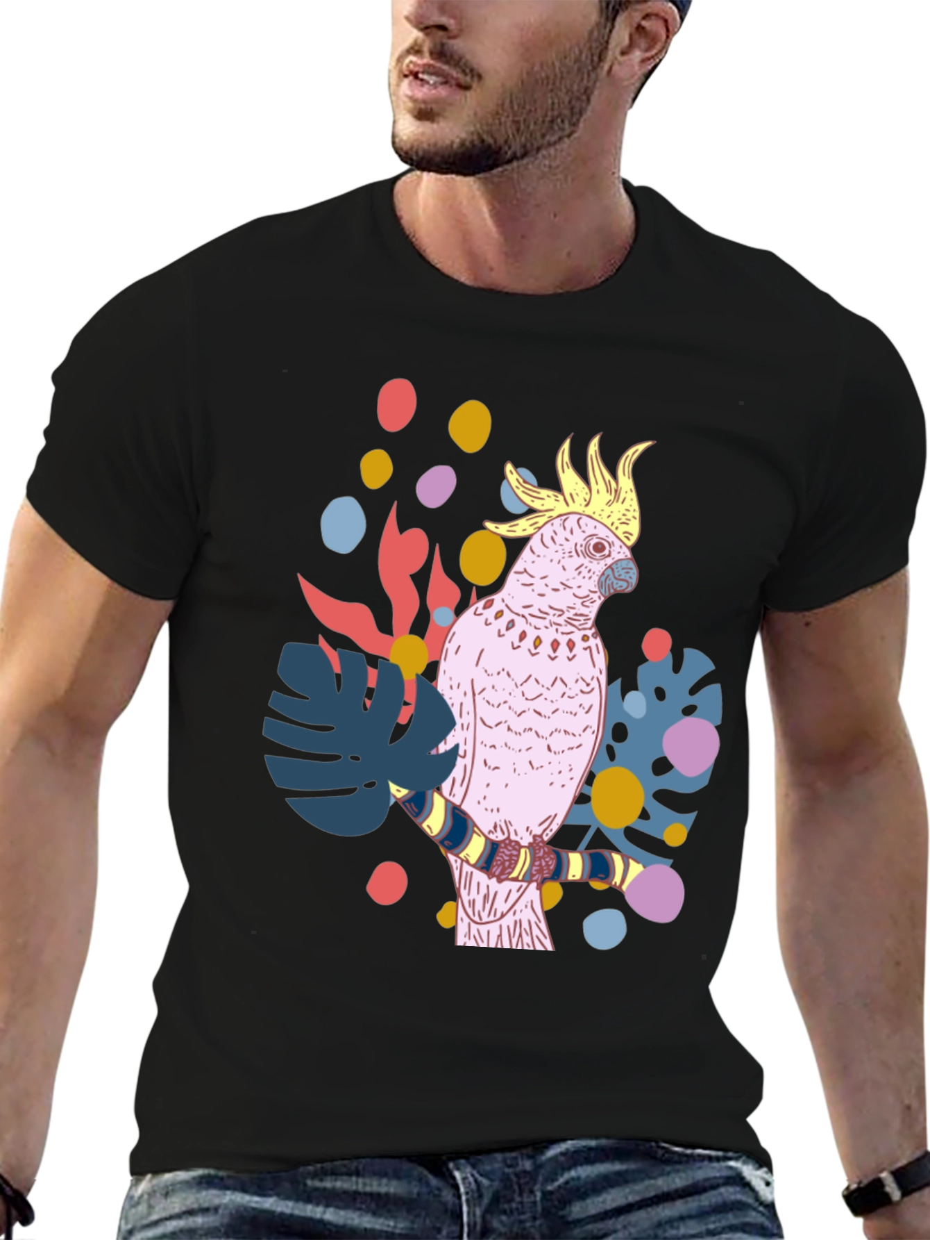 Tropical Cockatoo Graphic Tee