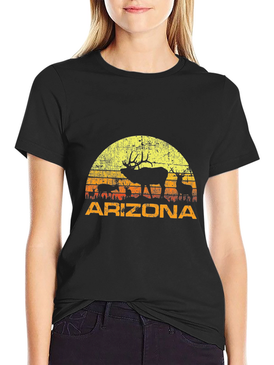 Arizona Sunset Elk Graphic Tee