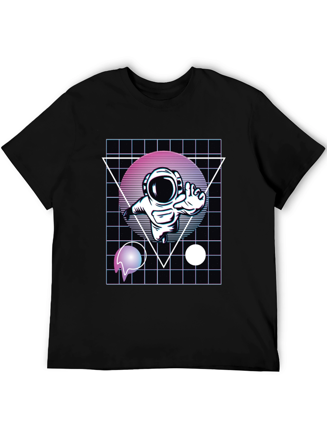 Retro Astronaut Graphic Tee - Cool Space Design