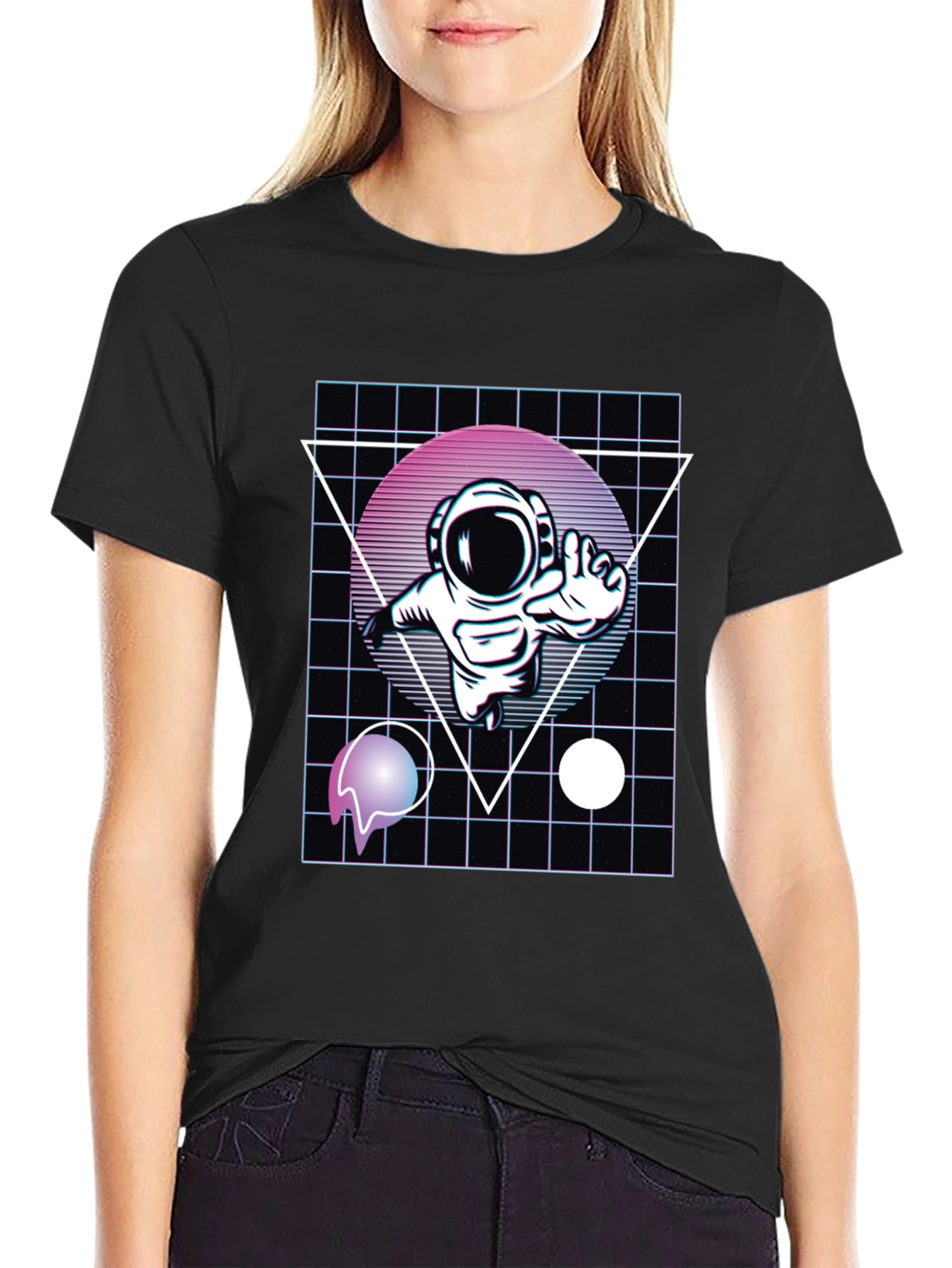 Retro Astronaut Graphic Tee - Cool Space Design