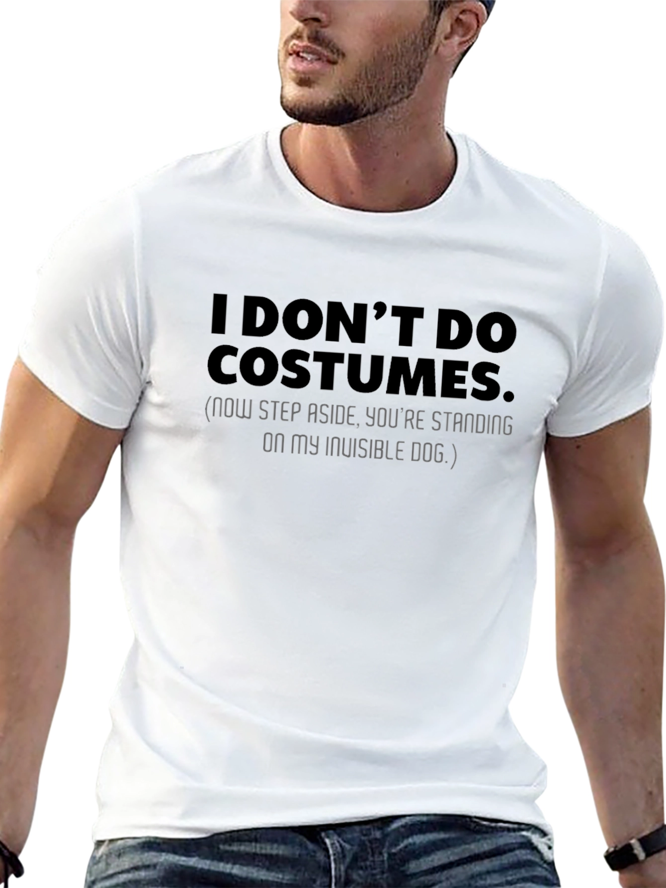 Funny Invisible Dog Graphic T-Shirt