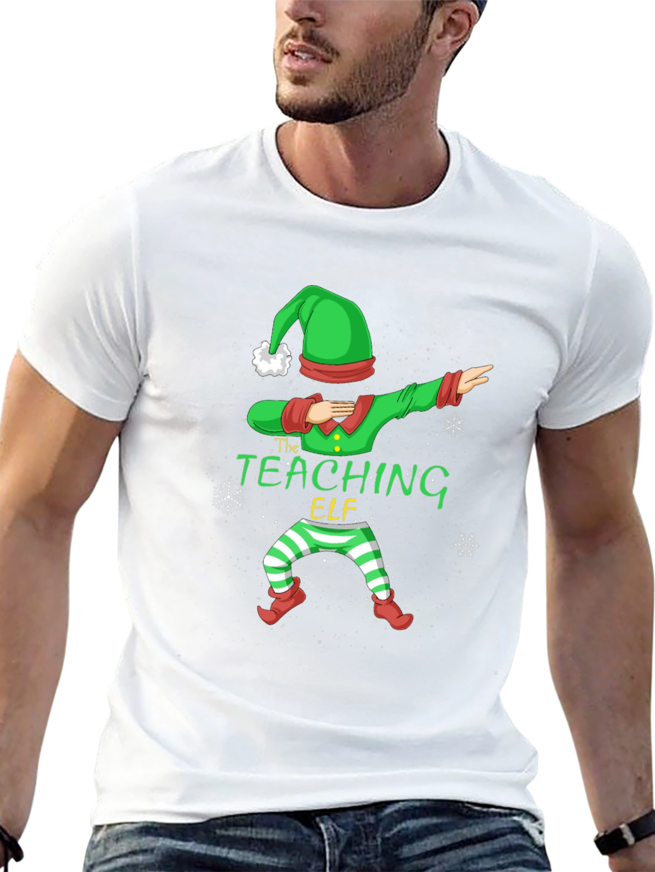 The Teaching Elf Dabbing Graphic T-Shirt