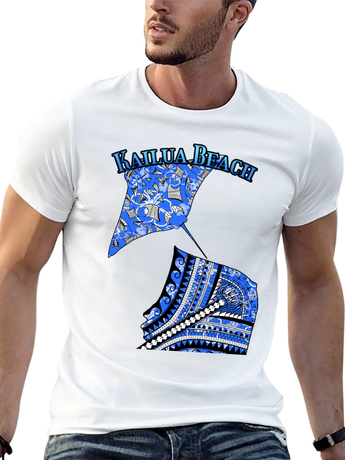 Kailua Beach Graphic Tee - Black