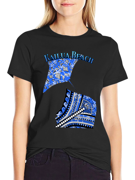 Kailua Beach Graphic Tee - Black