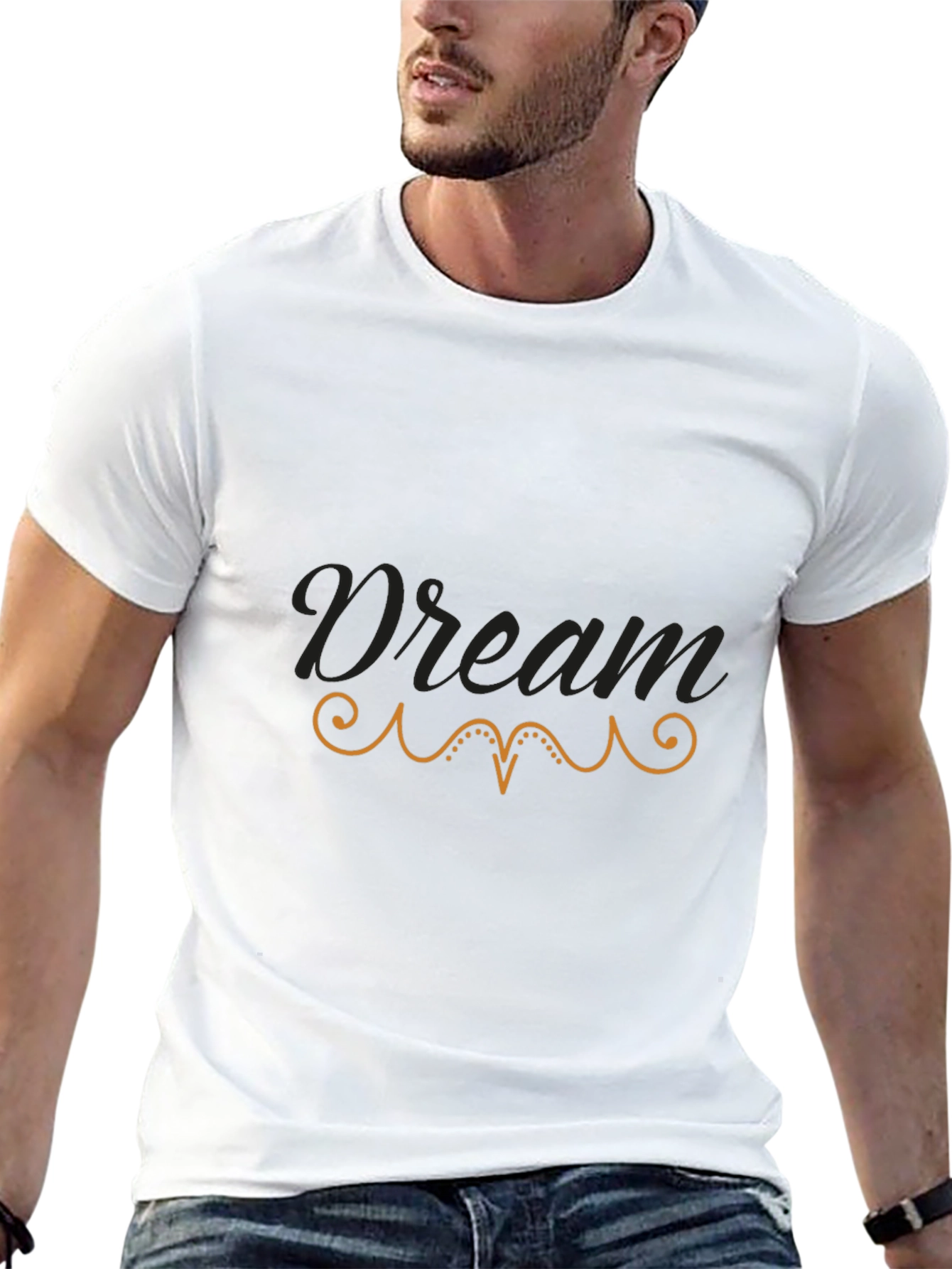 Dream Graphic Tee - Stylish Black Cotton T-Shirt