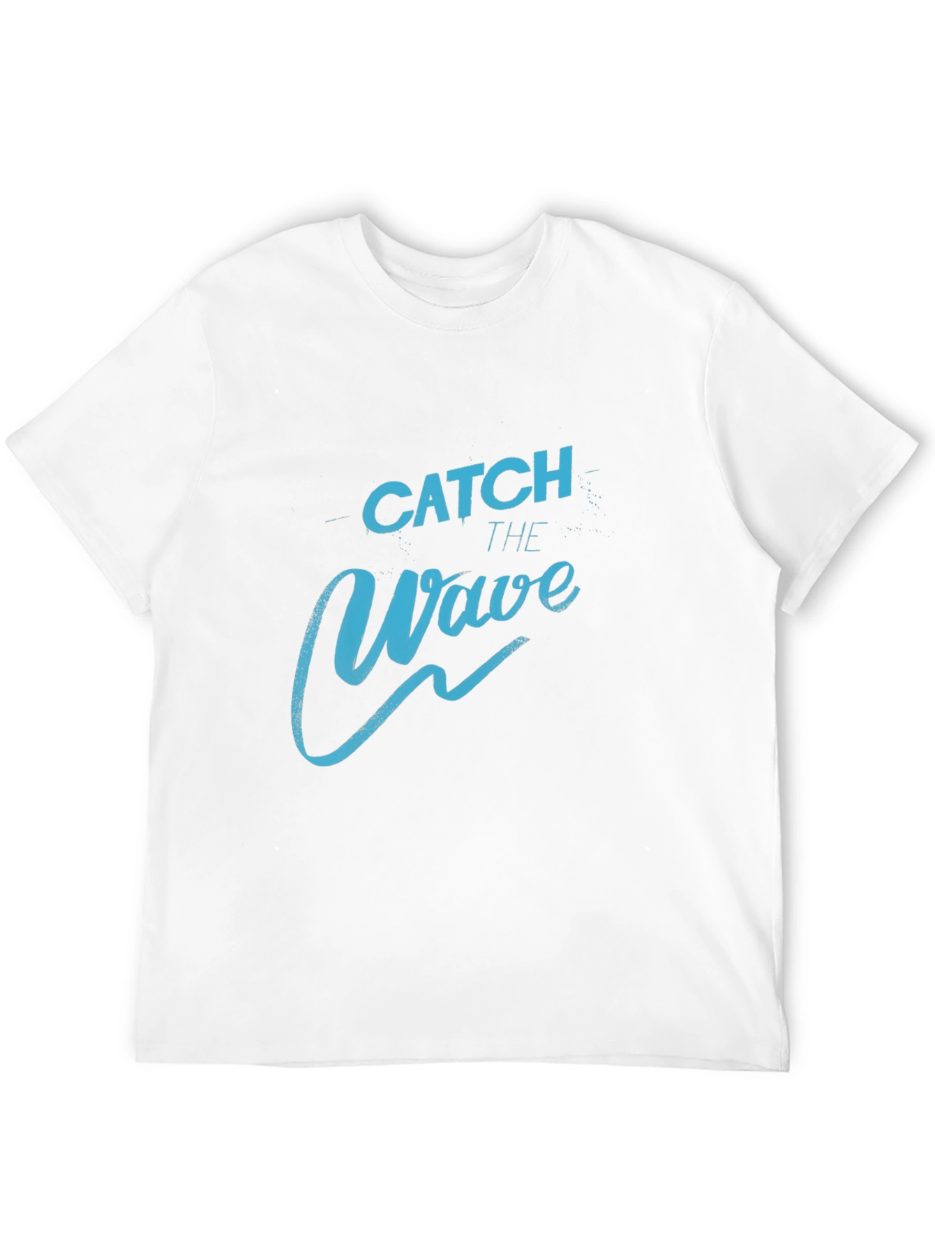 Catch the Wave Graphic Tee - Black Cotton T-Shirt