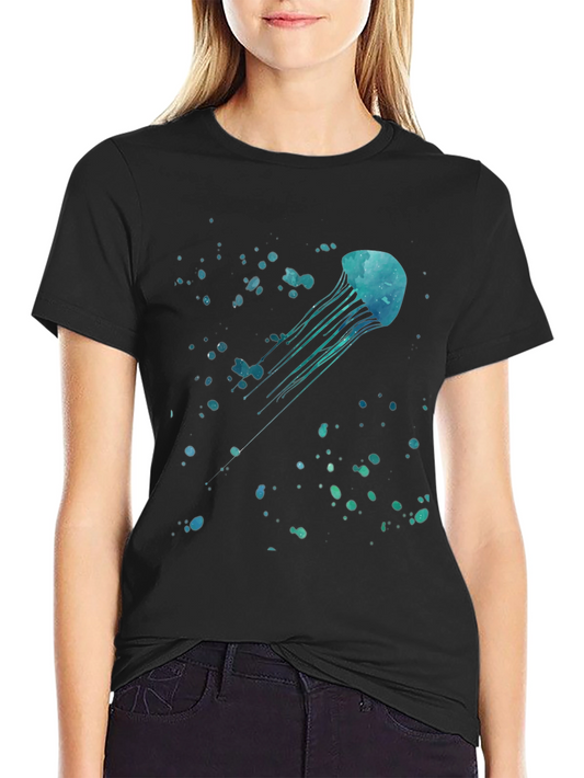 Jellyfish Graphic Black T-Shirt