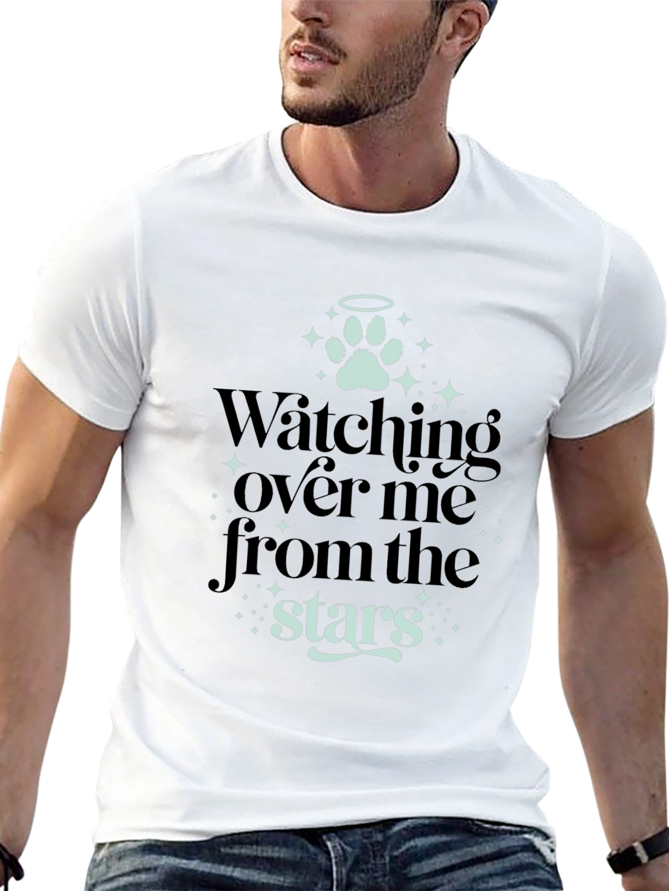 Watching Over Me Pet Memorial T-Shirt