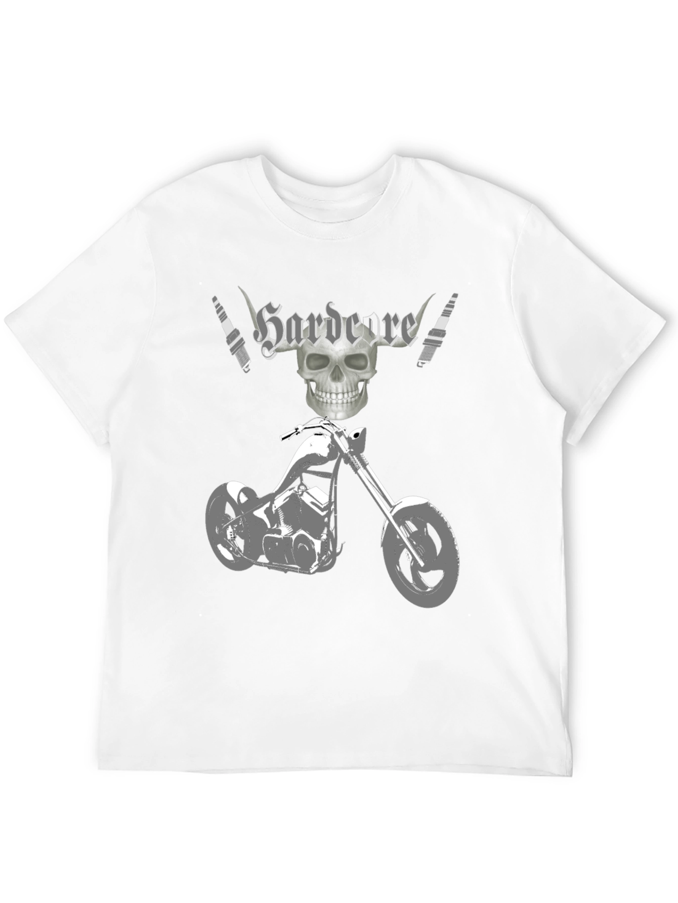 Hardcore Motorcycle Graphic T-Shirt