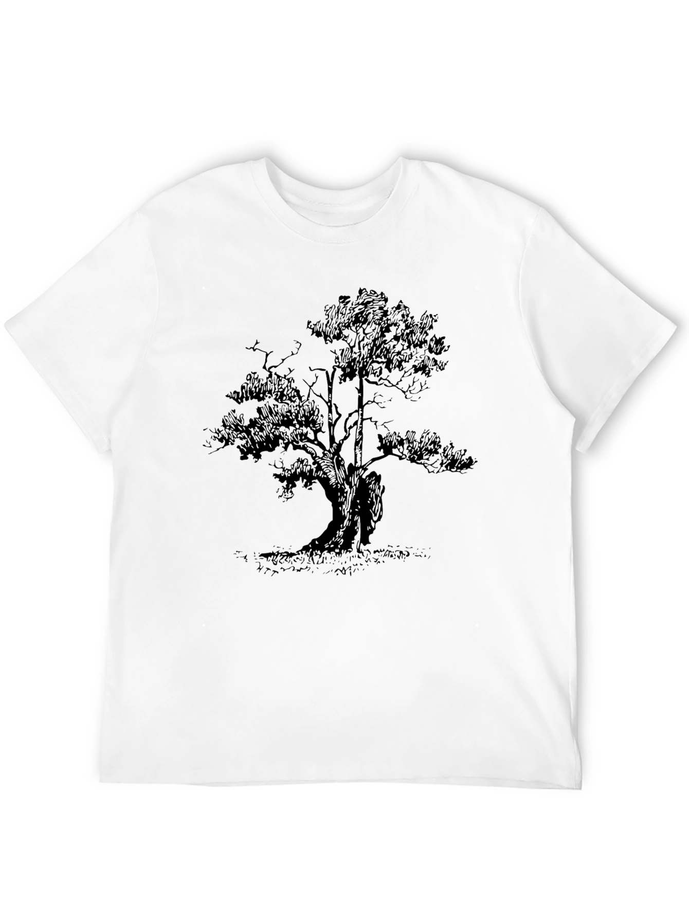 Black Tree Graphic Tee - Nature Inspired Style