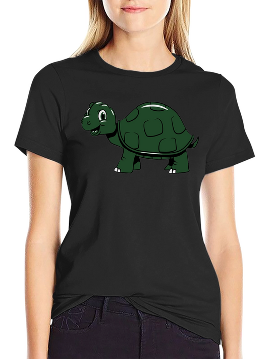 Turtle Graphic Tee - Black Casual Shirt
