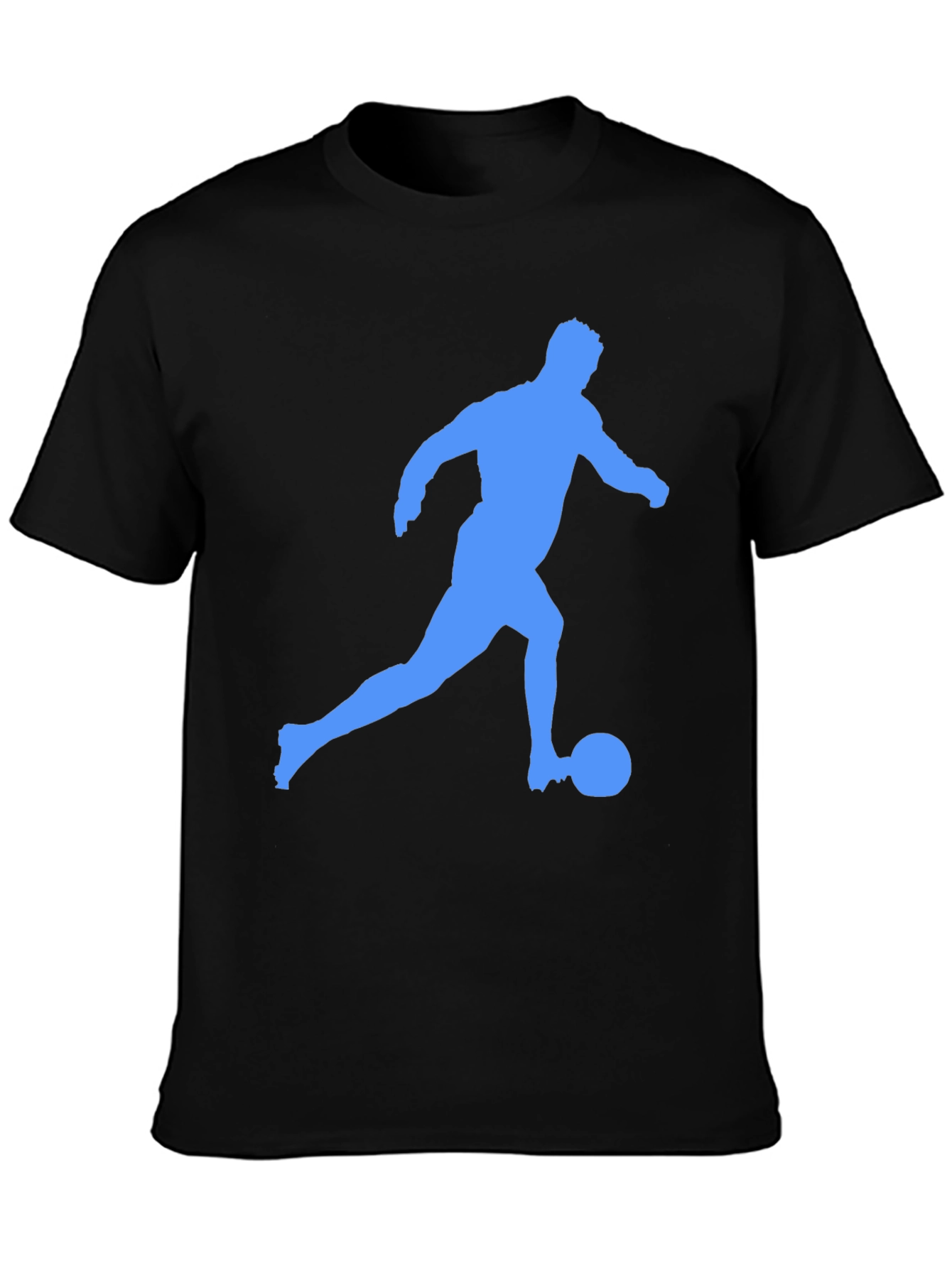 Soccer Player Graphic Tee - Black