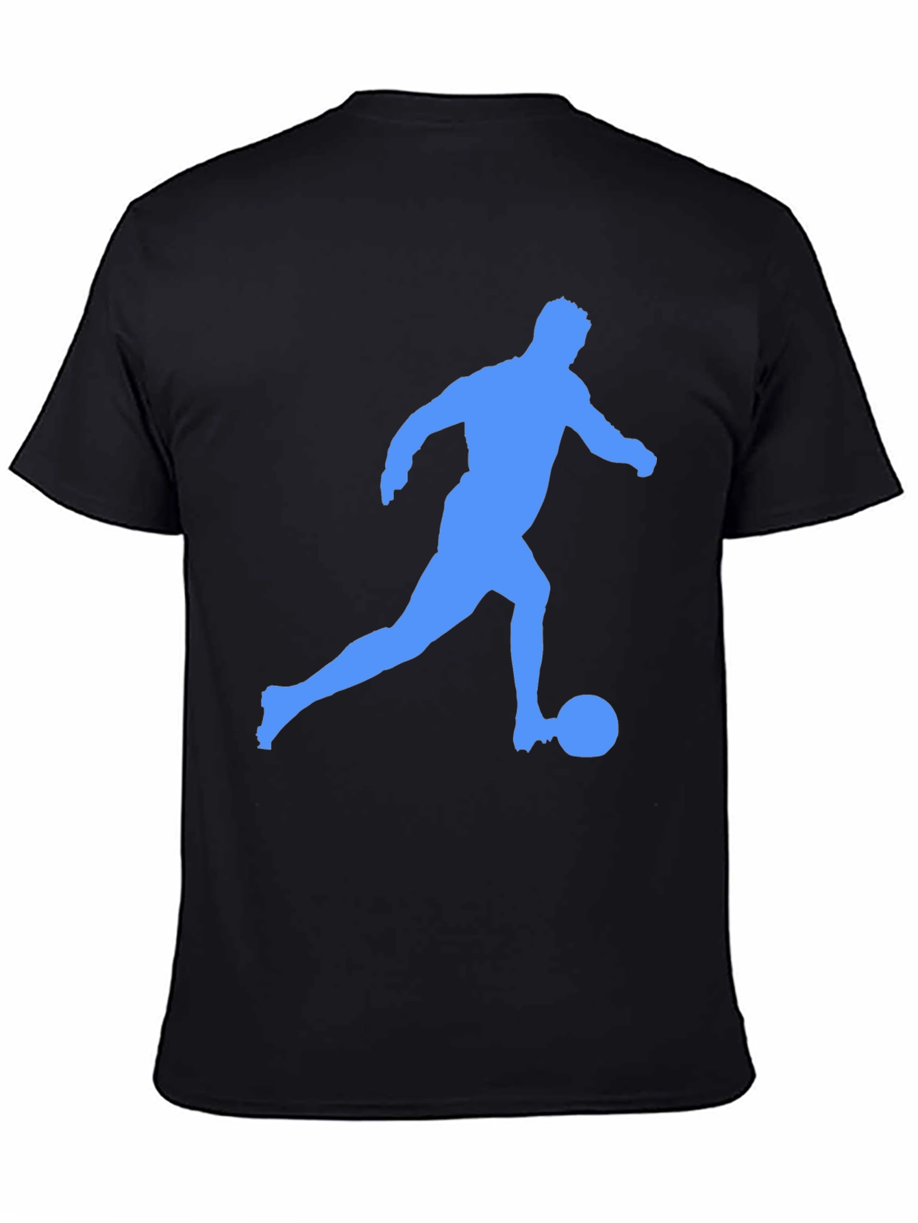Soccer Player Graphic Tee - Black