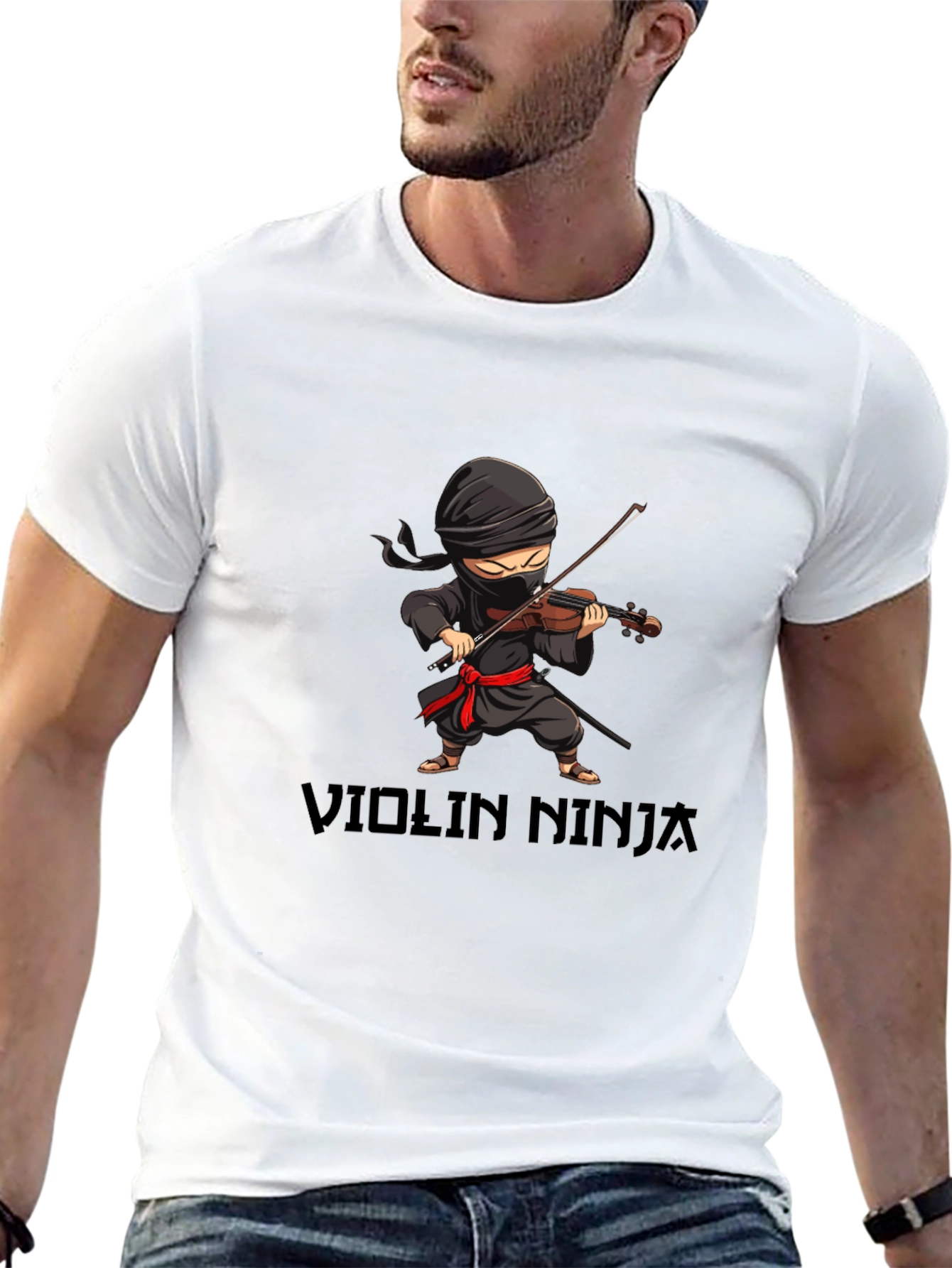 Violin Ninja T-Shirt - Music Lover Tee