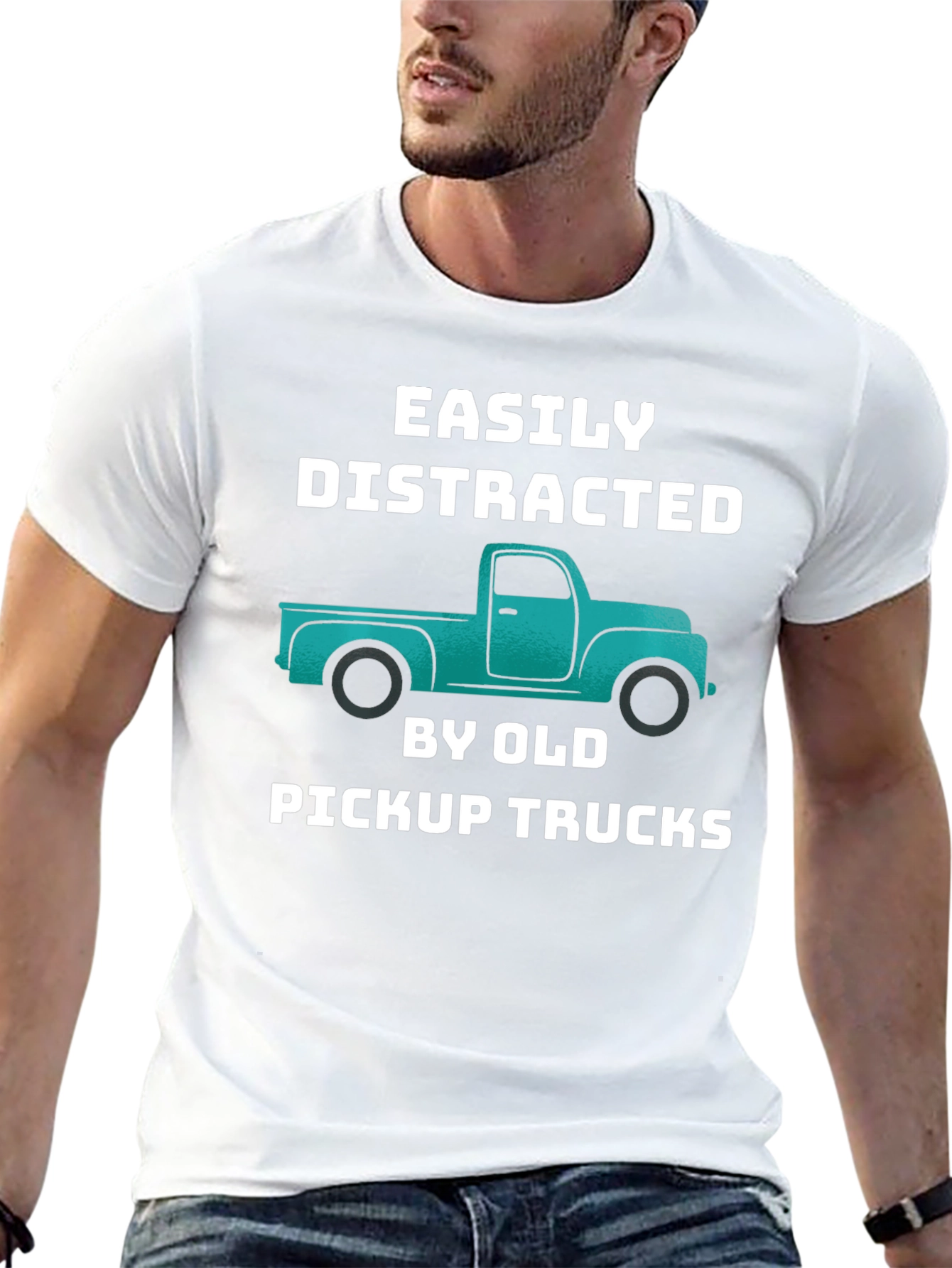 Easily Distracted By Old Pickup Trucks T-Shirt