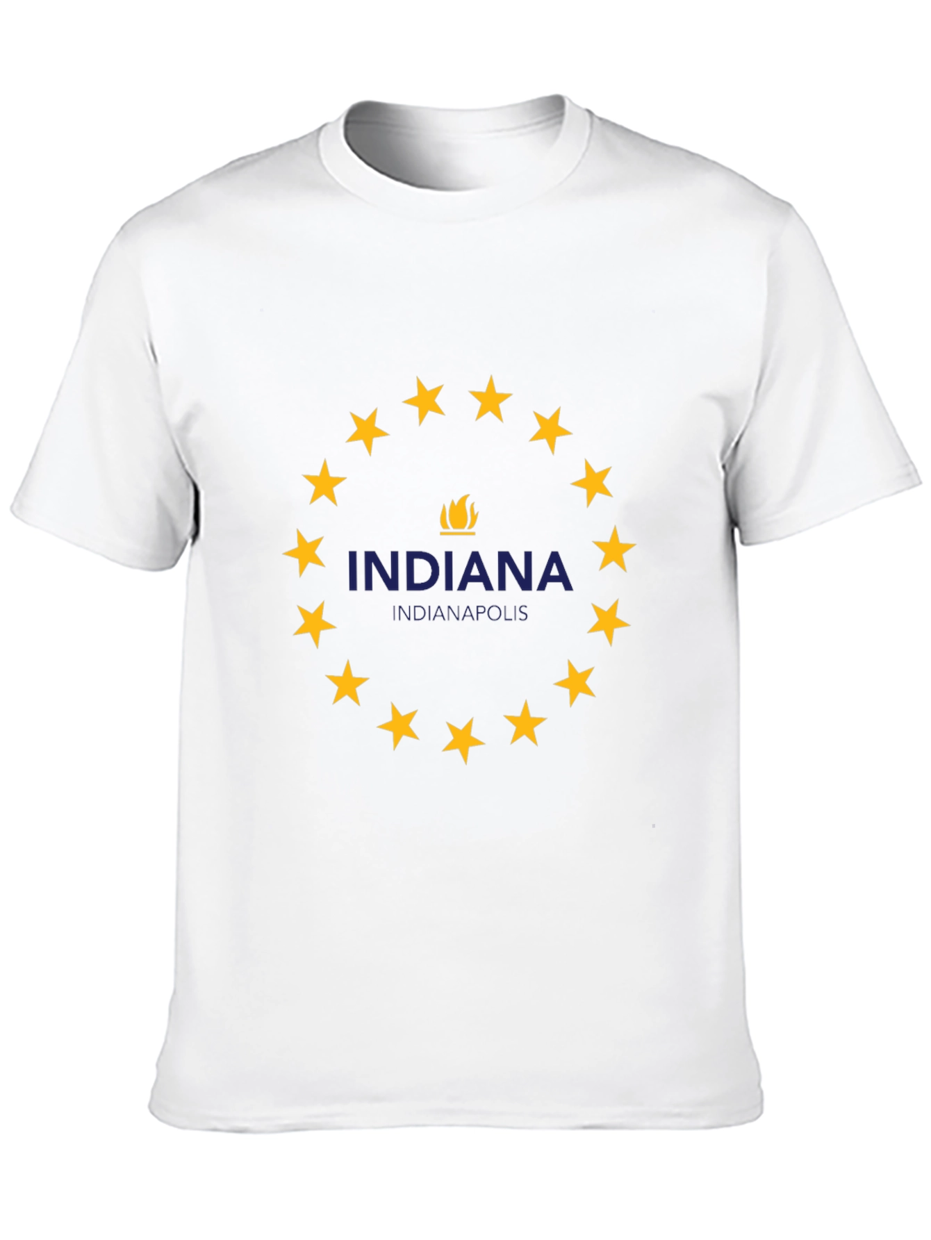 Indiana Indianapolis T-Shirt - Circle Star Design