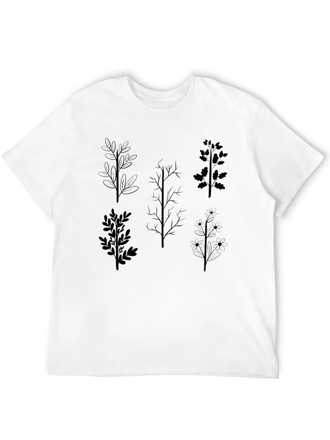 Nature Inspired Graphic Tee - Black
