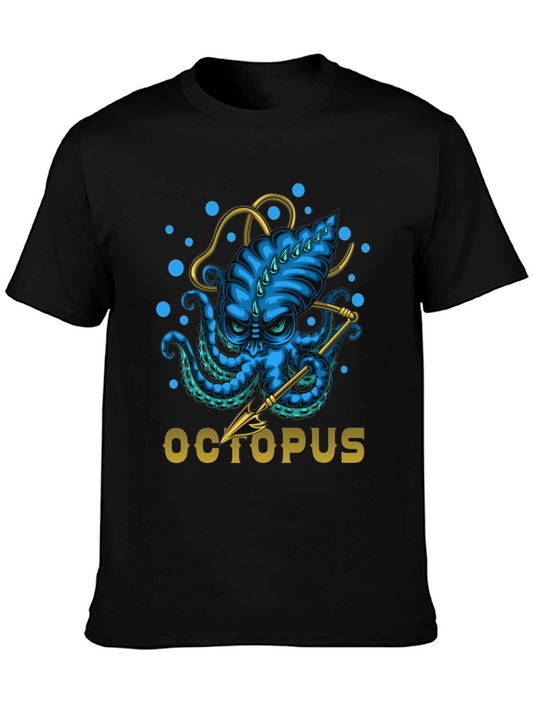 Octopus Graphic T-Shirt - Unique Ocean Lover Tee