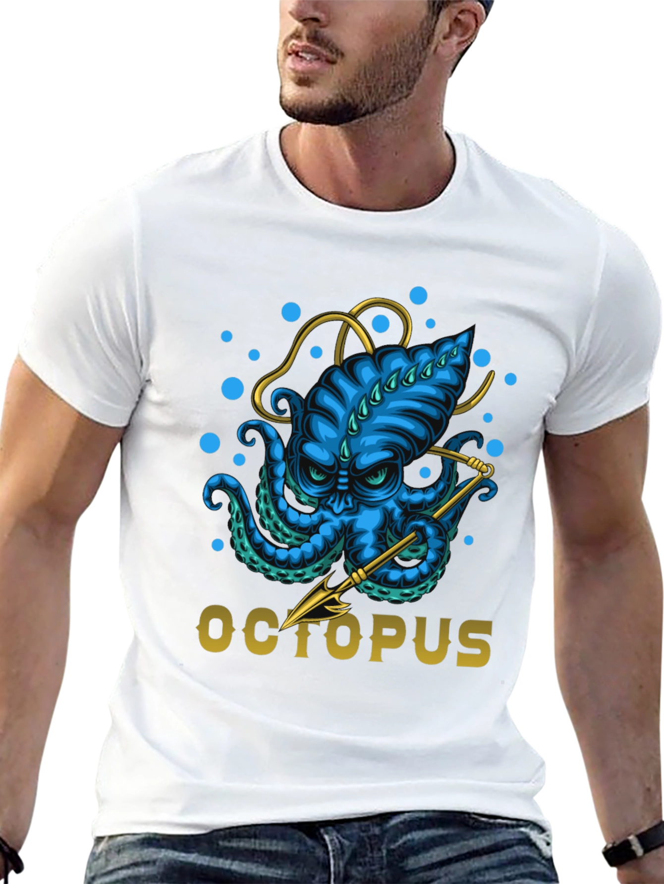 Octopus Graphic T-Shirt - Unique Ocean Lover Tee