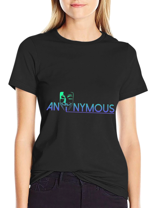 Anonymous Mask Graphic Tee - Cool & Stylish Black T-Shirt