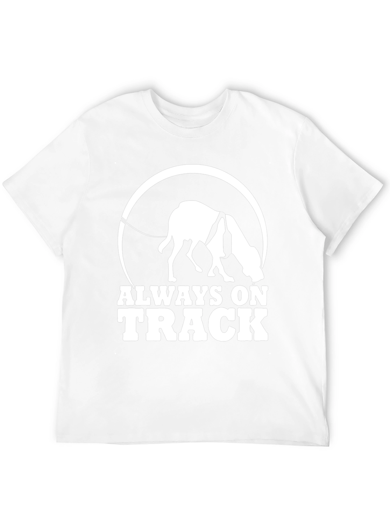 Always On Track Dog T-Shirt - Black