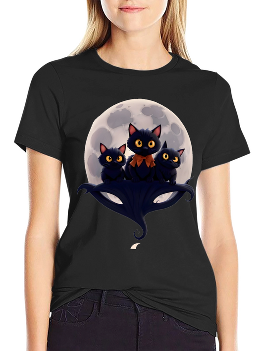 Spooky Cats Halloween T-Shirt
