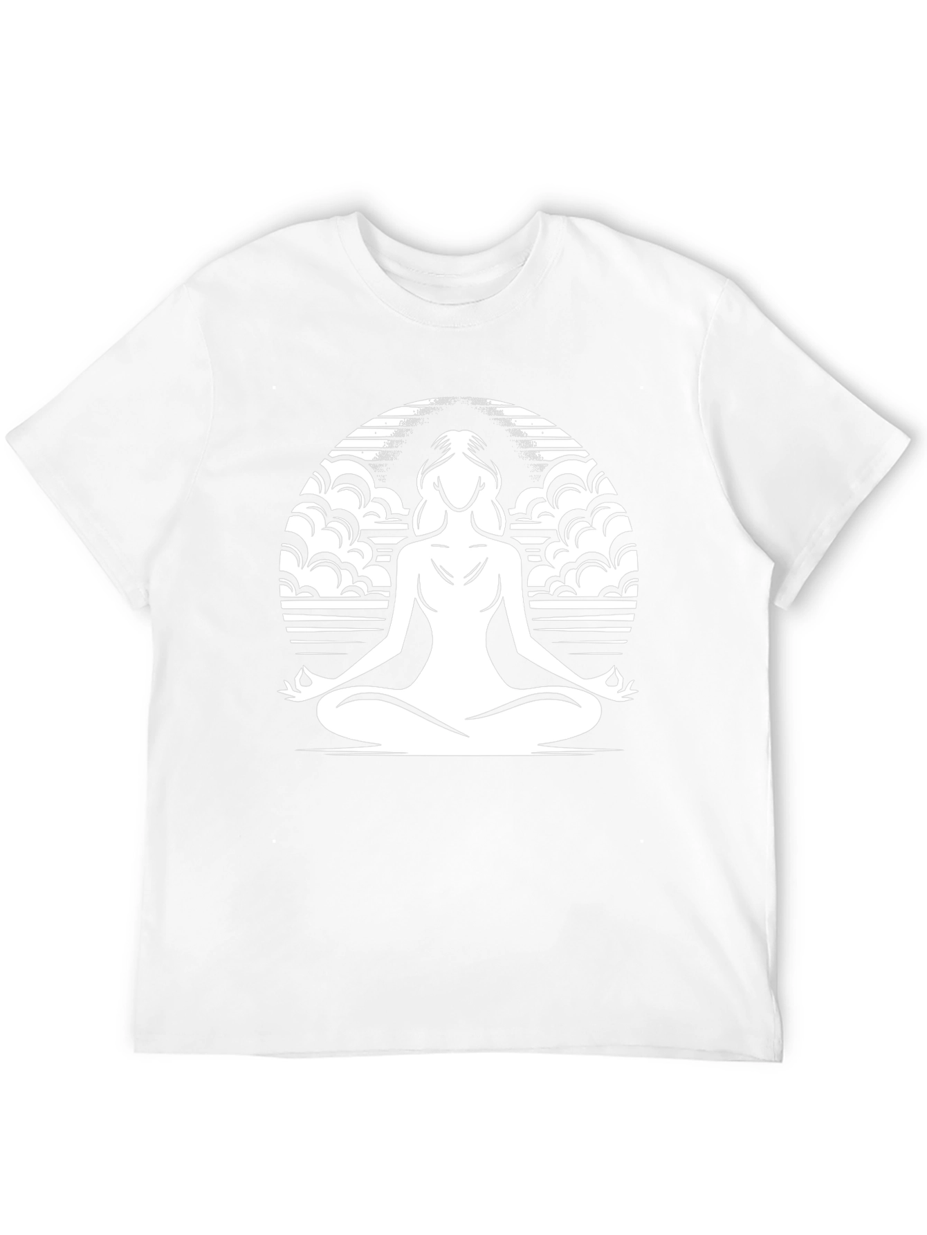 Zen Meditation Graphic T-Shirt - Relaxed Fit