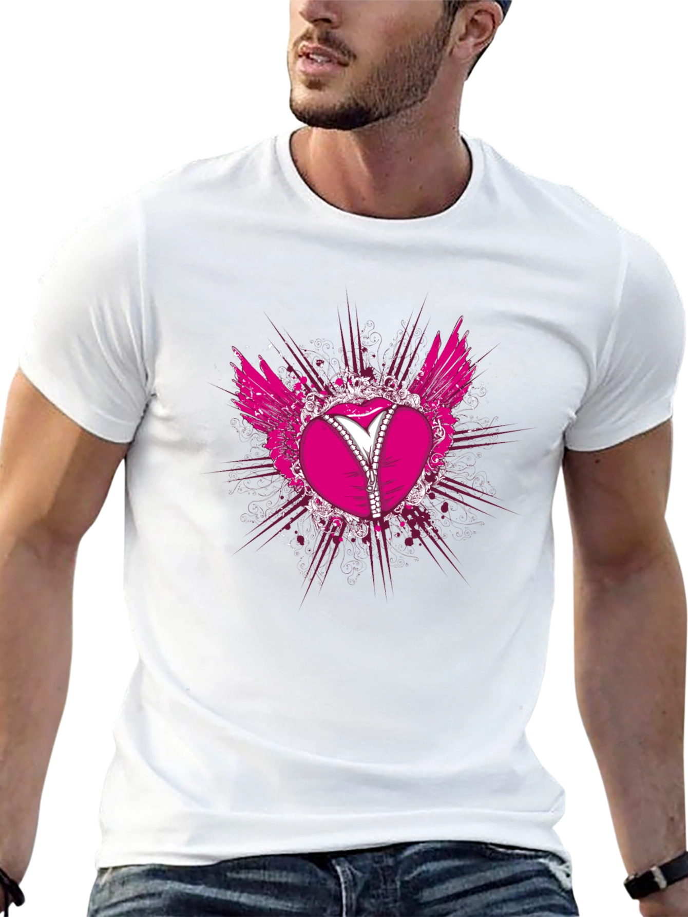 Heart Corset T-Shirt - Black