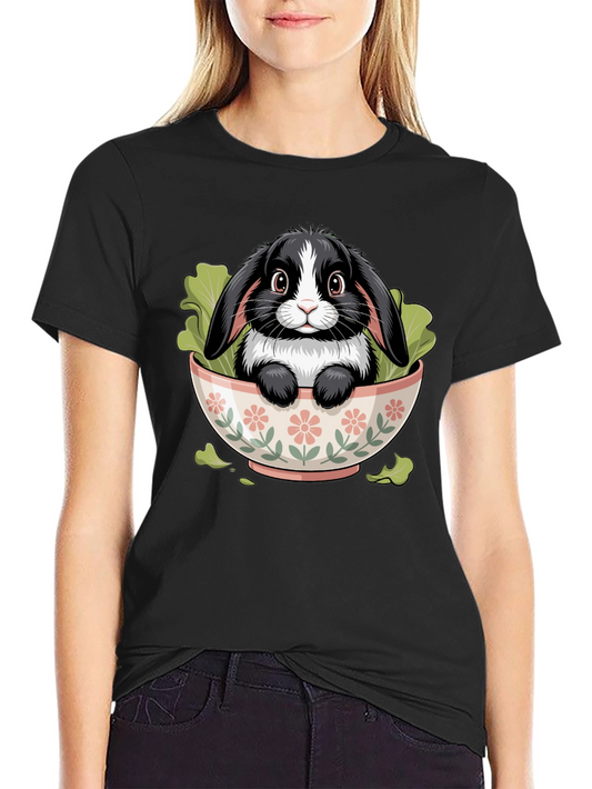 Bunny in Bowl Graphic Tee
