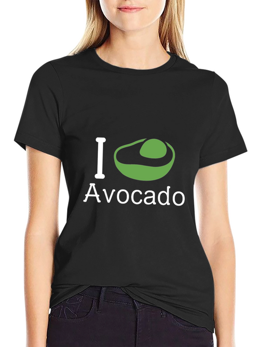 I Love Avocado T-Shirt - Fun Foodie Tee