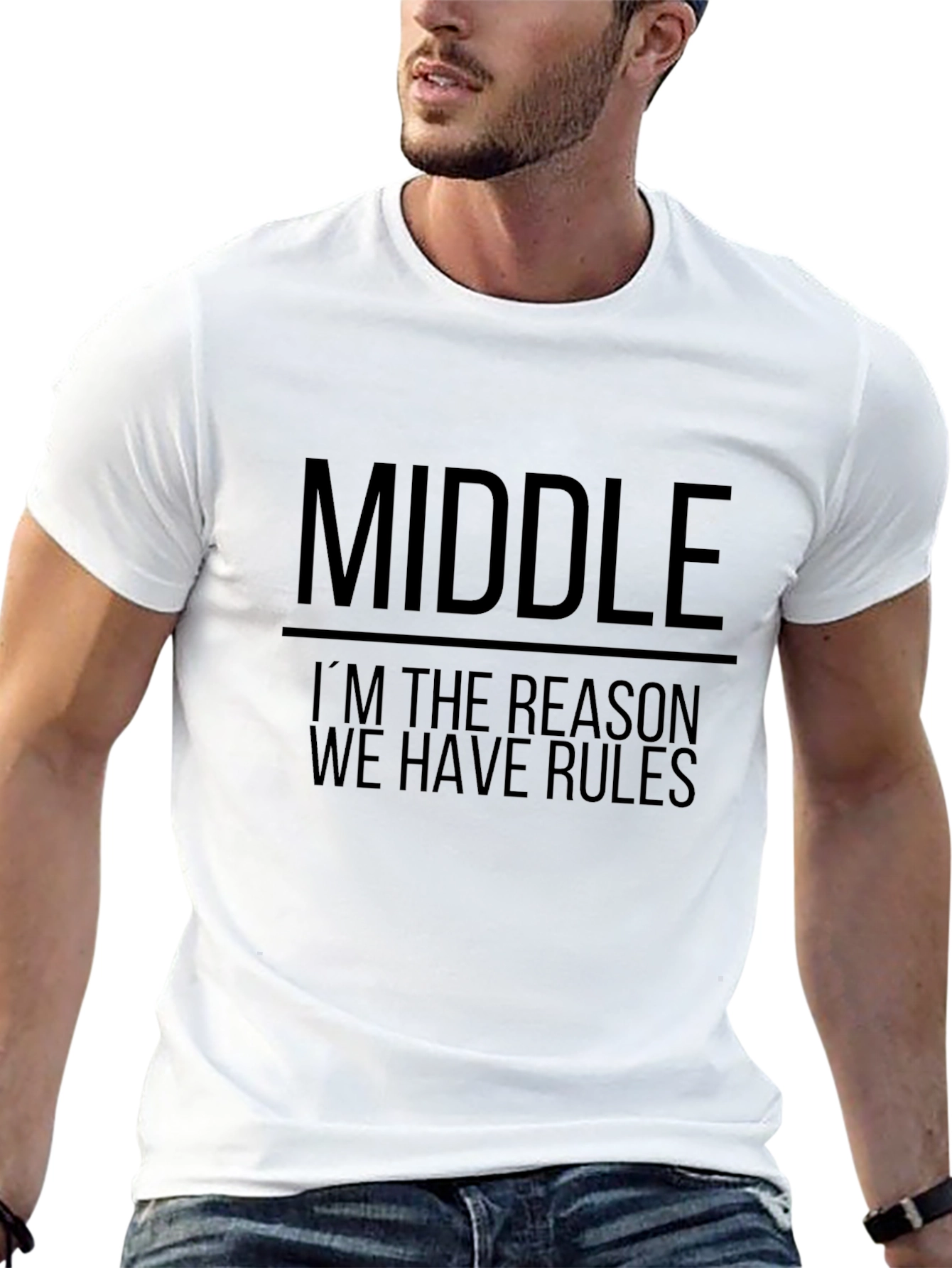 Middle Child Funny Graphic T-Shirt
