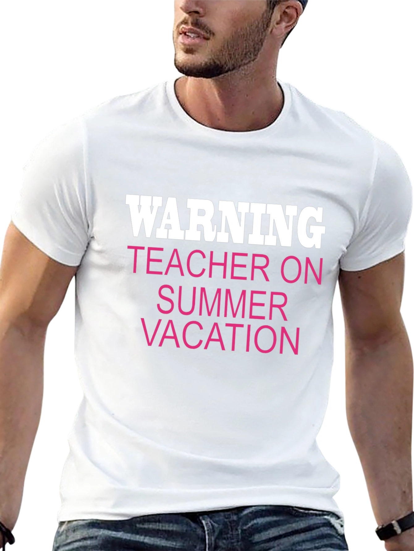 Warning Teacher On Summer Vacation Funny T-Shirt